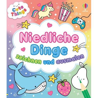Cute Things - Niedliche Dinge zeichnen und ausmalen, Taschenbuch von Kate Nolan, Usborne, 978-1-03-570646-4