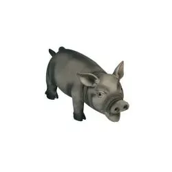 Latex Schwein schwarz grunzend