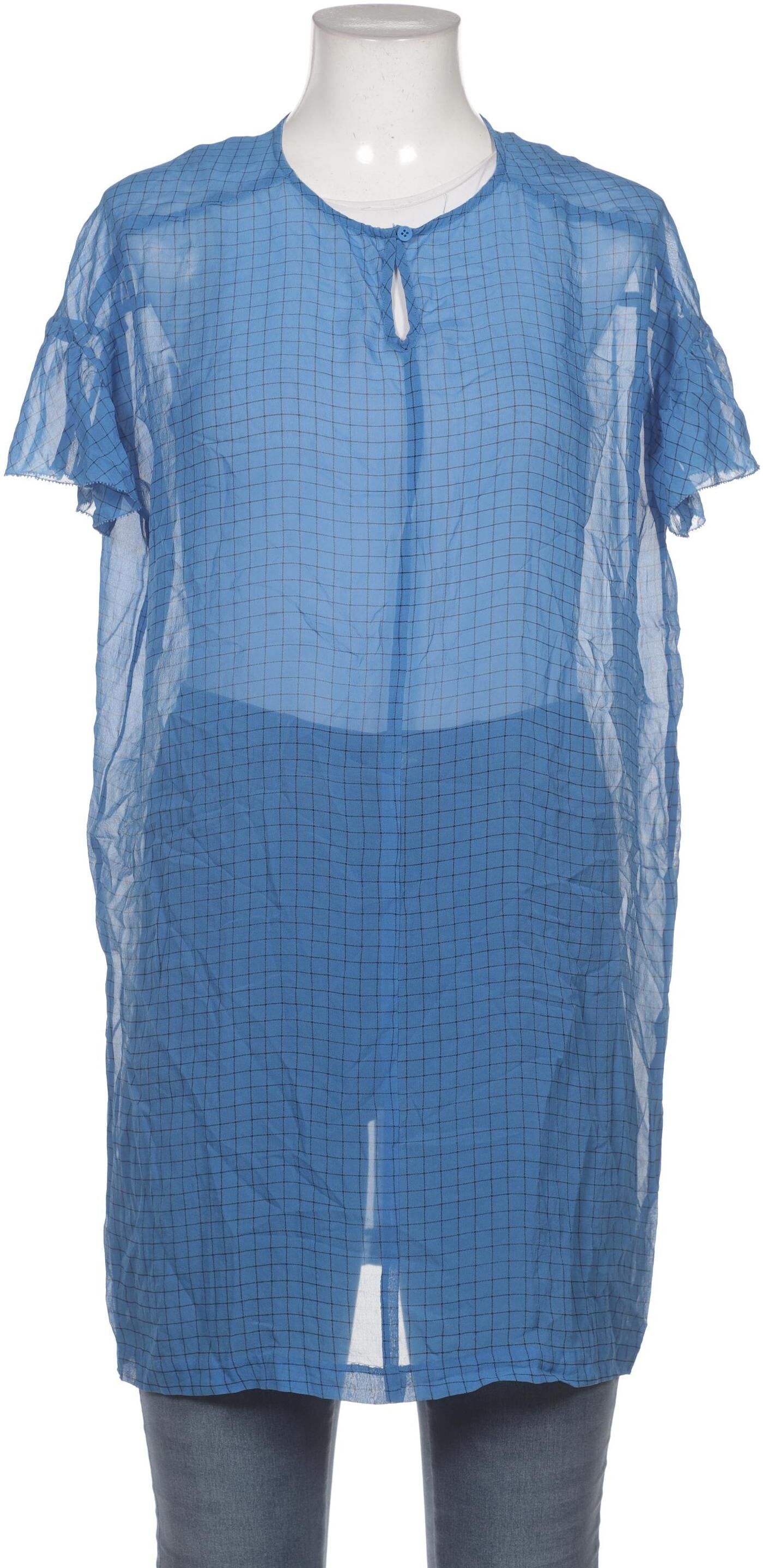 Custommade Damen Bluse, Blau, Gr. L, kein / Etikett - Second Hand