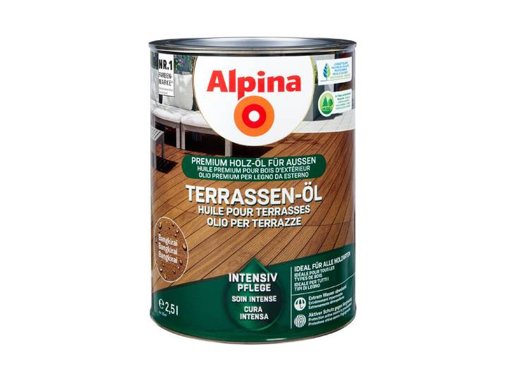Alpina Terrassen-Öl Bangkirai Braun 2.5 l Matt