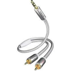 Inakustik 3.5mm—Cinch (5 m, AUX Kabel, Cinch Kabel), Audiokabel