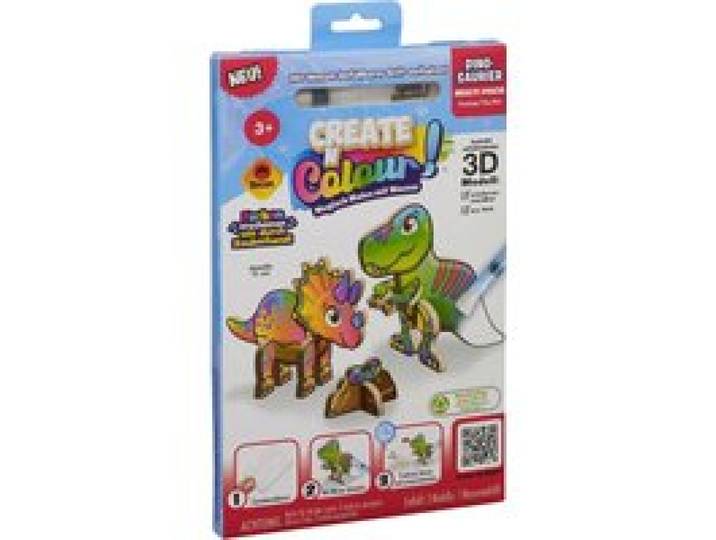Bastel-Set Dinos T-Rex + Triceratops