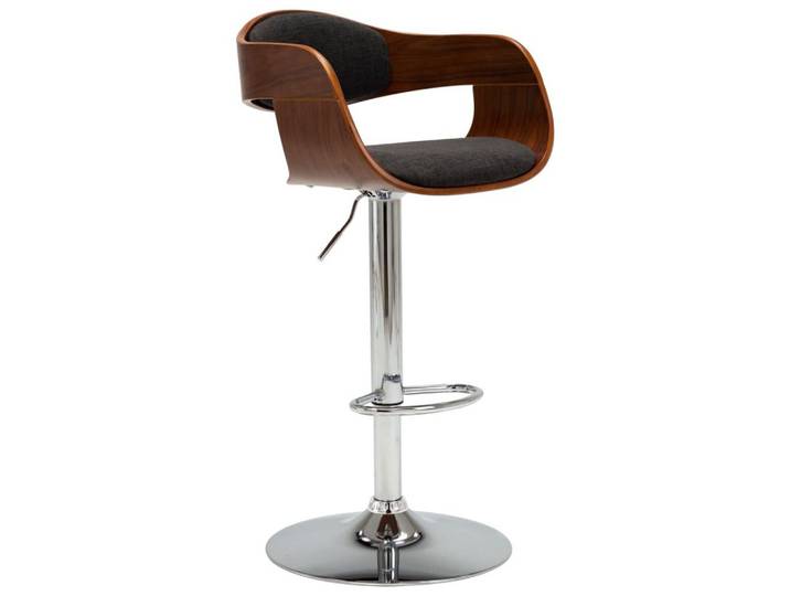 vidaXL Barhocker Barhocker Grau Bugholz und Stoff (1 St)
