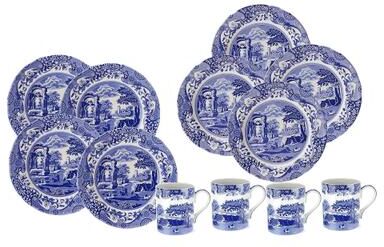 Spode Blue Italian 12 Piece Set