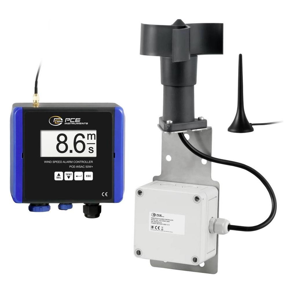 PCE Instruments PCE-WSAC 50W+ 230 Anemometer 1 bis 50 m/s mit Datenloggerfunkti (PCE-WSAC 50W+ 230)