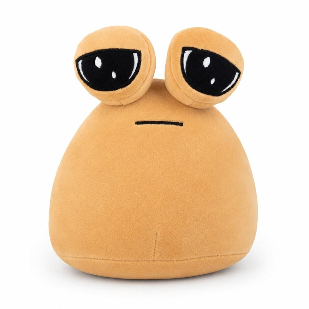 Wiztex Knuffel Verdrietige Pou Alien Pluche Beige 22 cm