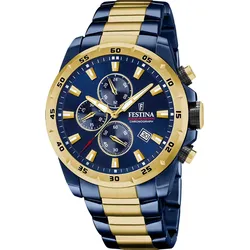 Festina Quarz Herren Timeless Chronograph F20564/1 - blau - 45.05mm