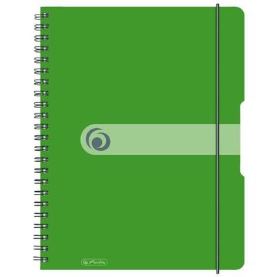 Herlitz Spiralblock A4 to go 80 Blatt kariert apfel