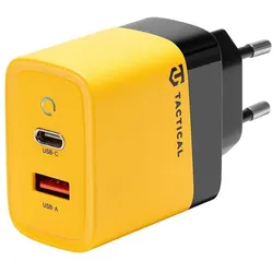 Tactical Microgrid GaN 45W Ladegerät Netzteil USB-C USB-A - Gelb (45 W), USB Ladegerät, Mehrfarbig, Gelb