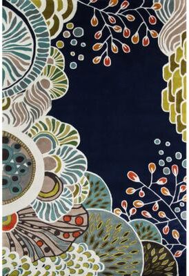 Momeni New Wave Hand Tufted New Zealand Wool Floral Area Rug..