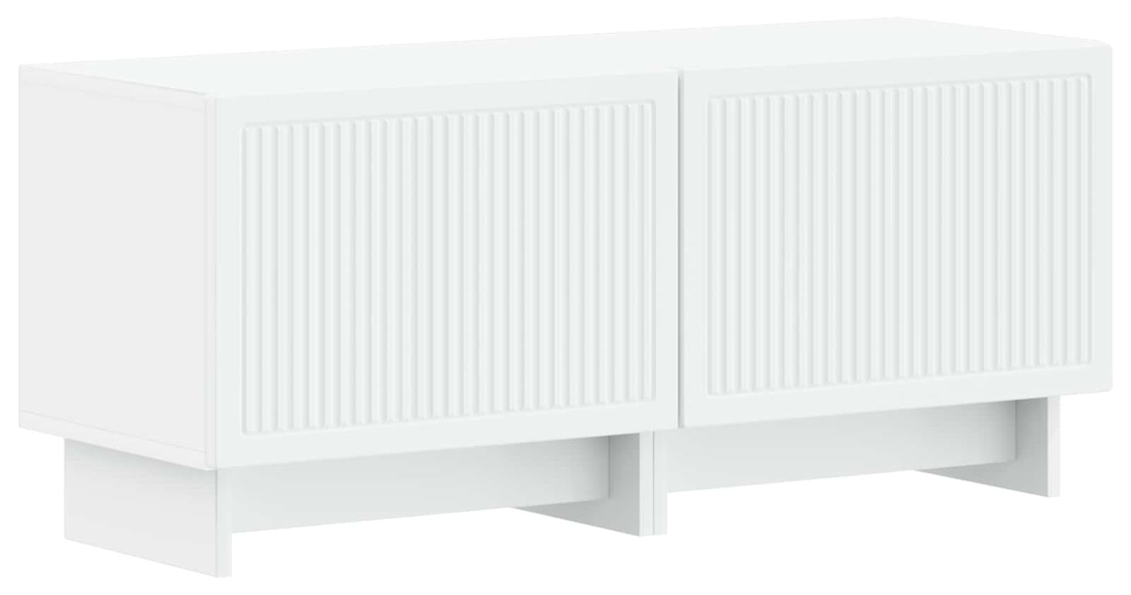 vidaXL Moderne TV-kast met mediacompartimenten in wit