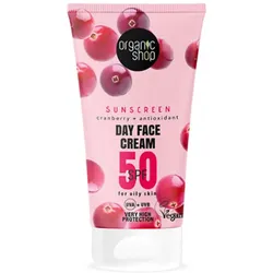 Organic Shop Cranberry Crema Facial De Dia Spf50 50ml