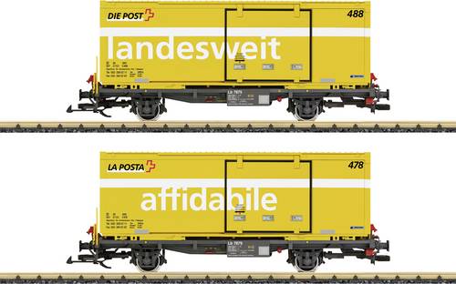LGB L45886G Post Containerwagen-Set RhB