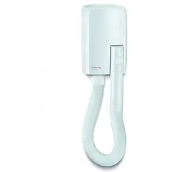 Hotello Wandhaartrockner weiß Kunststoff 1200 W Haartrockner neues, kompaktes Modell, Automatischer 8-Minuten-Timer
