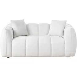 2-SITZER-SOFA Stoff Cremeweiß Ness