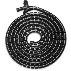 Digitus Flexibler Kabelspiralschlauch mit Einzugshilfe, 5 m