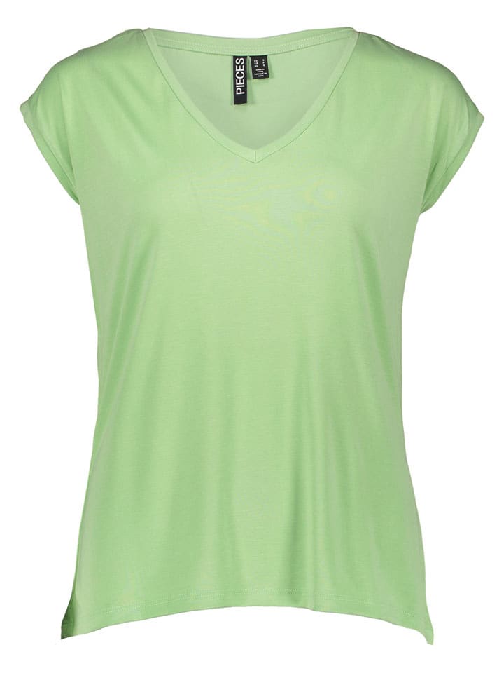 Pieces Shirt in Grün - S