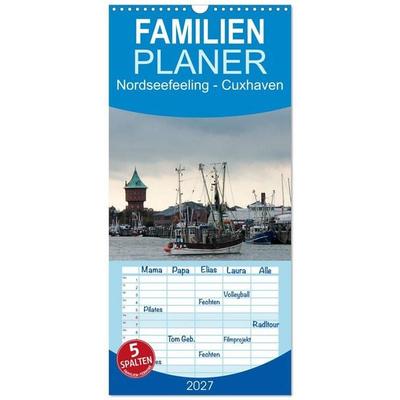 Familienplaner 2027 - Nordseefeeling - Cuxhaven mit 5 Spalten (Wandkalender, 21 x 45 cm) CALVENDO