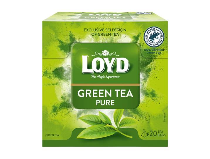 LOYD Sachets de thé vert pur 20 x 1,7 g