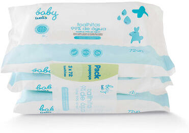Baby Wells Toalhitas 99% Água 216 un