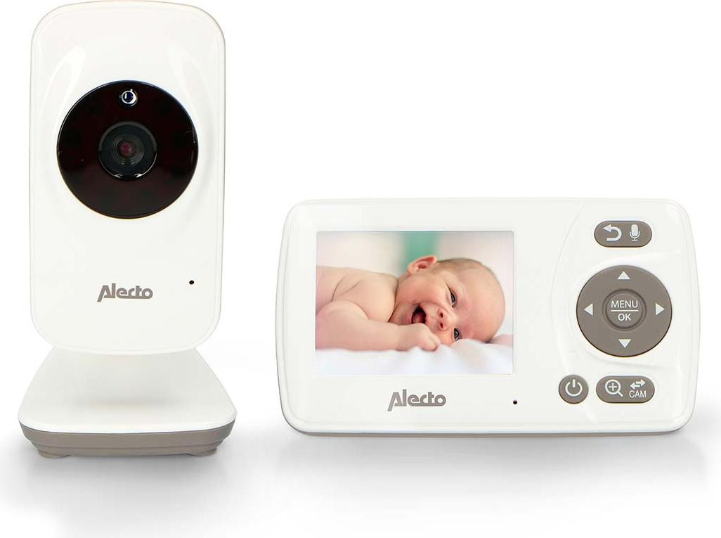 Alecto extra camera voor DVM-71/71BK, wit/taupe