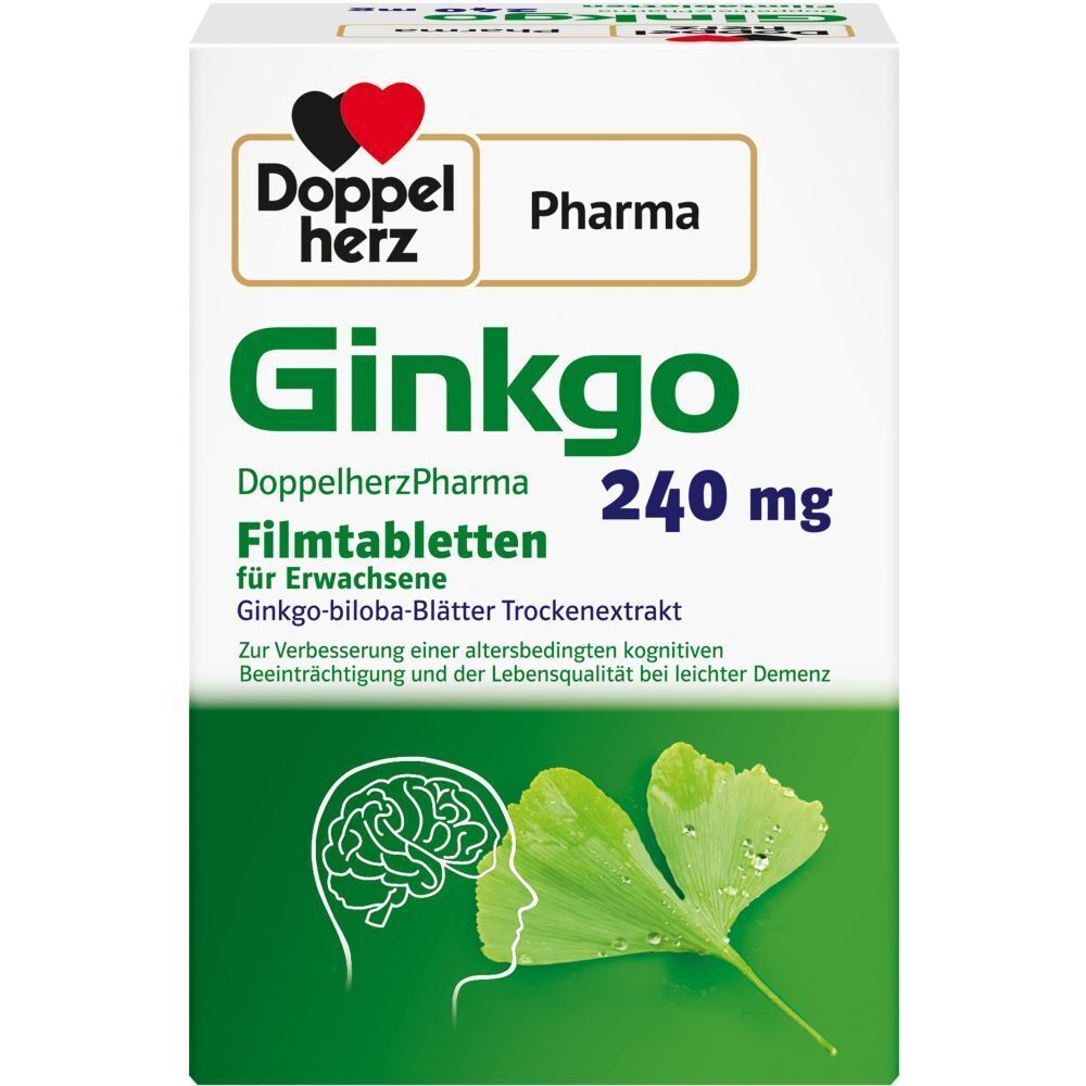 Ginkgo Doppelherzpharma 240 mg Filmtabletten x2 2x120 St