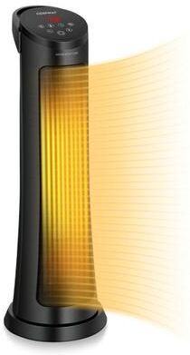 Costway 1500W PTC Fast Heating Space Heater with Remote Control
