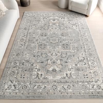 Nuloom Gena Distressed Transitional Medallion Area Rug