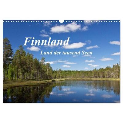 Finnland - Land der tausend Seen (Wandkalender 2027 DIN A3 quer), CALVENDO Monatskalender