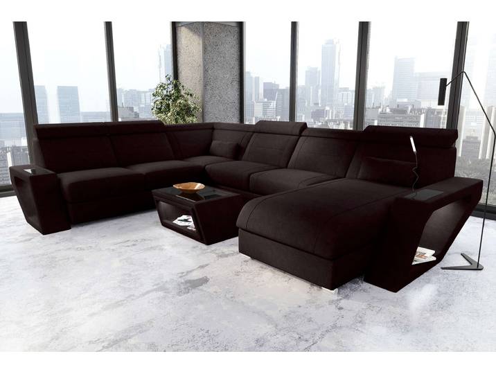 XXL Wohnlandschaft Catania Stoffsofa
