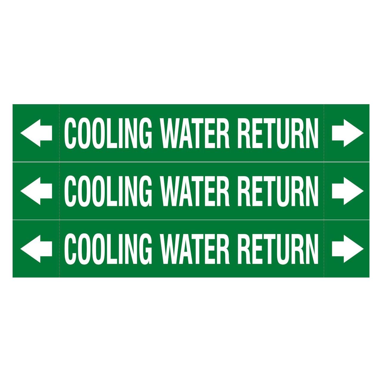 Brady ASME - Rohrmarkierer - Cooling Water Return (312917)