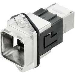 Weidmüller PushPull Flanschverbinder RJ45 IP 67, Elektronikkabel + Stecker, Schwarz
