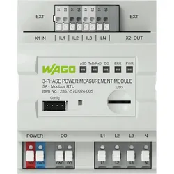 WAGO 2857-570 - 3-Phasen-Leistungsmessumformer, 3x277/480 V/5 A