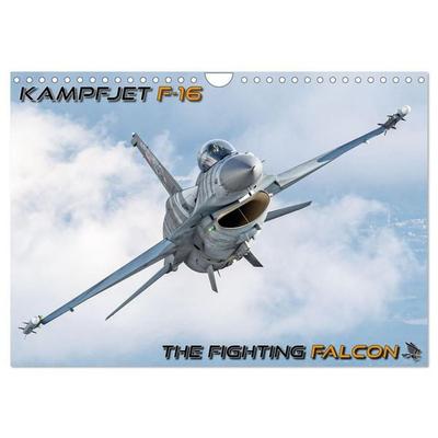 Kampfjet F-16 The Fighting Falcon (Wandkalender 2027 DIN A4 quer), CALVENDO Monatskalender