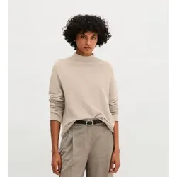 Marc O'Polo für Damen. 5000011956 Entspannter nahtloser Pullover in Beige (XS), Lässig, Baumwolle