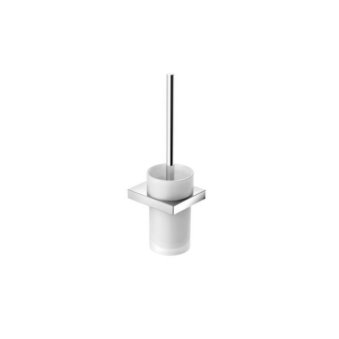 Hewi WC Bürstengarnitur System 100 1002010045 chrom, Kristallglas satiniert