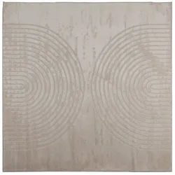 vidaXL Bereichsteppiche Quadratisch HUARTE Beige 120 x 120 cm