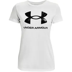 Under Armour, Damen, Sportshirt, Koszulka Live Sportstyle W 1356305 102 (M), Weiss