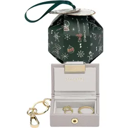 Stackers Nano in Bauble Schlüsselanhänger taupe in Geschenkverpackung