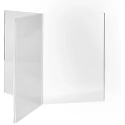 Speisekartenhalter, Acryl, sternförmig A6, Acryl (PMMA), transparent