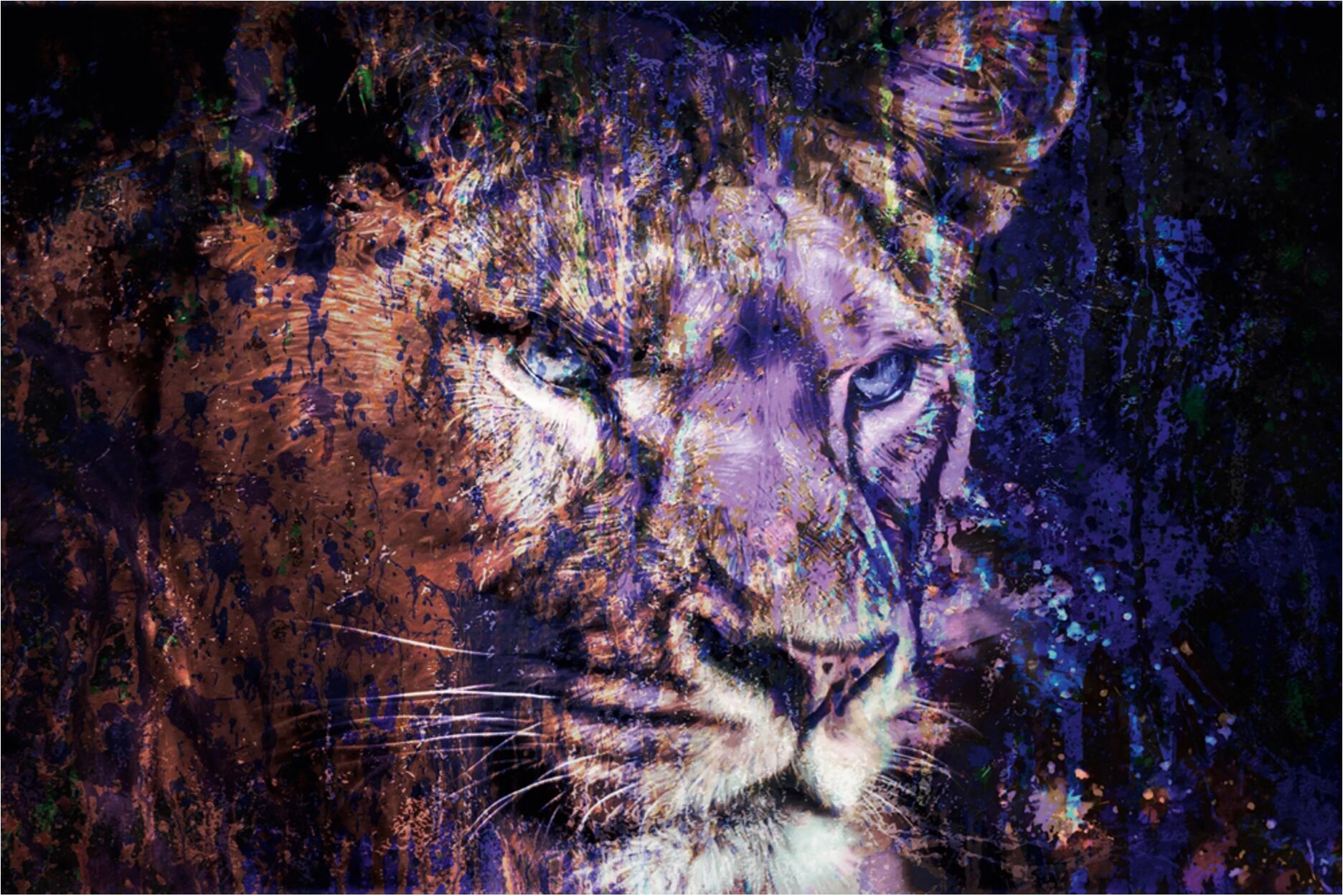 image LAND Löwe in Blau