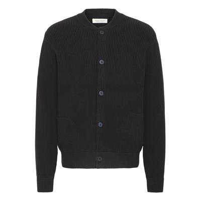 Strickjacke CASUAL FRIDAY "Strickjacke CFRodhe", Herren, Gr. L, schwarz (schwarz beauty), Obermaterial: 100% Baumwolle CO., Strickjacken Strickjacke