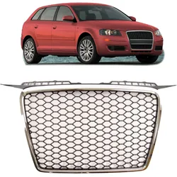 Kühlergrill Chrom & Schwarz passend für Audi A3 8P 2005-2008