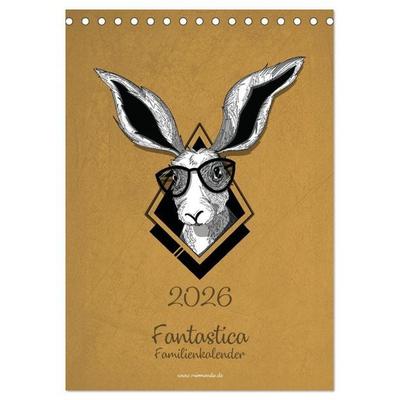 Fantastica Familienkalender miomanda (Tischkalender 2026 DIN A5 hoch), CALVENDO Monatskalender