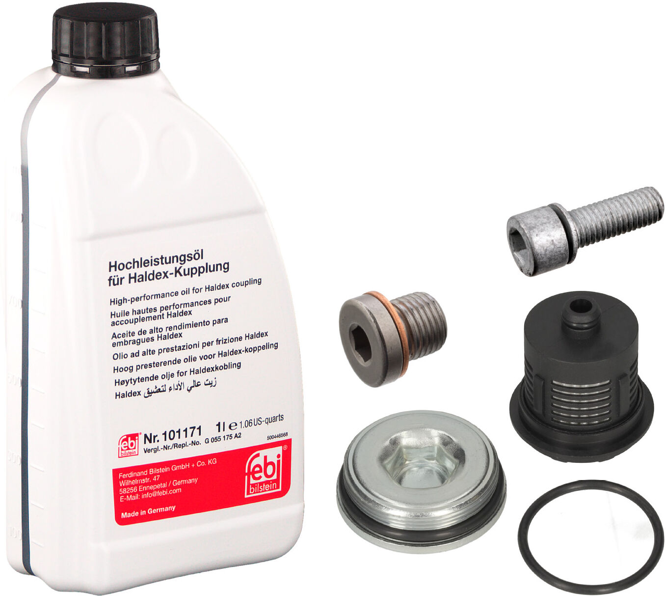 Febi Bilstein Teilesatz, Ölwechsel-Lamellenkupplung (Allradantrieb) 180039 Für Vw Audi