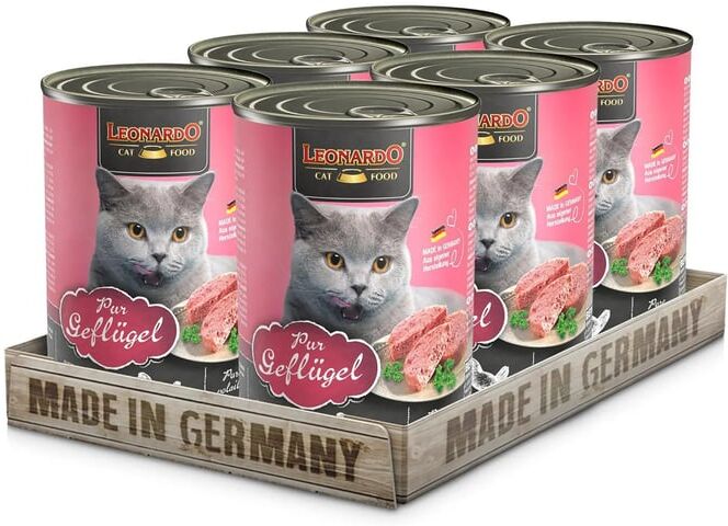 Leonardo Comida Húmida Gato Rico Em Ave 6 Uds 400g