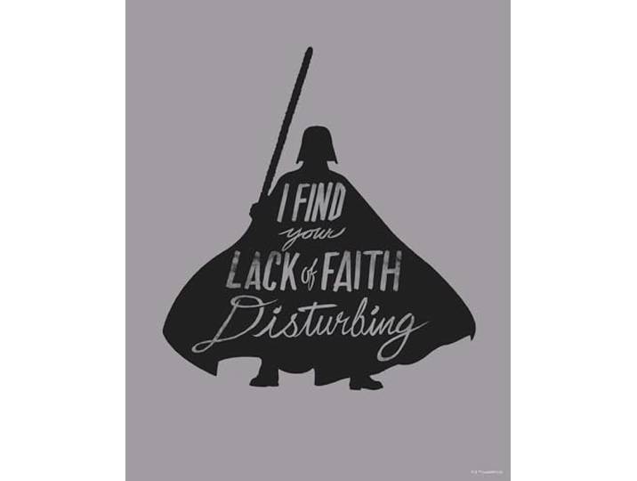 Komar Wandbild - Star Wars Silhouette Quotes Vader - Größe: 40 x 50 cm (ohne Rahmen) - Dekoration, Kinderzimmer, Poster, Kunstdruck