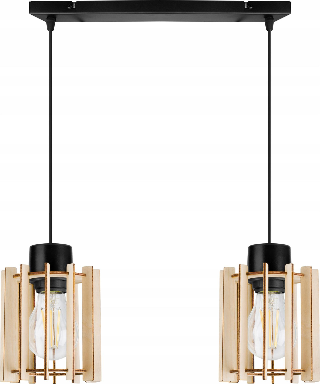LIGHT HOME LH Moderne LED-plafondlamp van hout