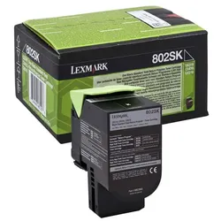 Lexmark 802S (80C2SK0) - toner, black (schwarz )