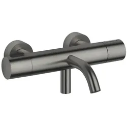 Dornbracht META Wannen-Thermostat Wandmontage Dark Platinum gebürstet